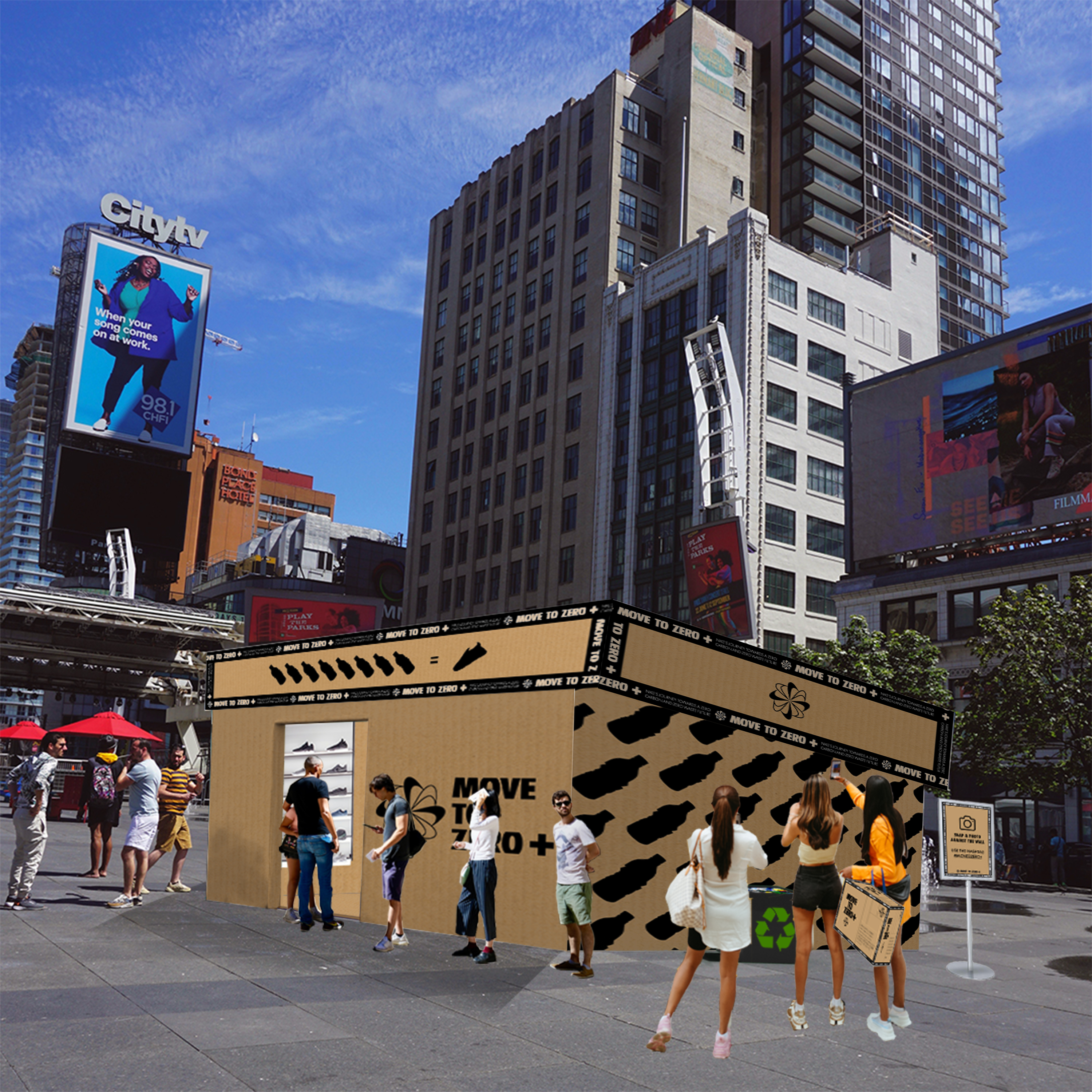 Nike Launch Campaign experiential pop-up store exterior